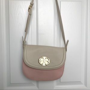 Emma Fox Pink and Cream Crossbody Bag